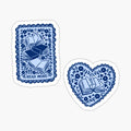 blue bookish heart