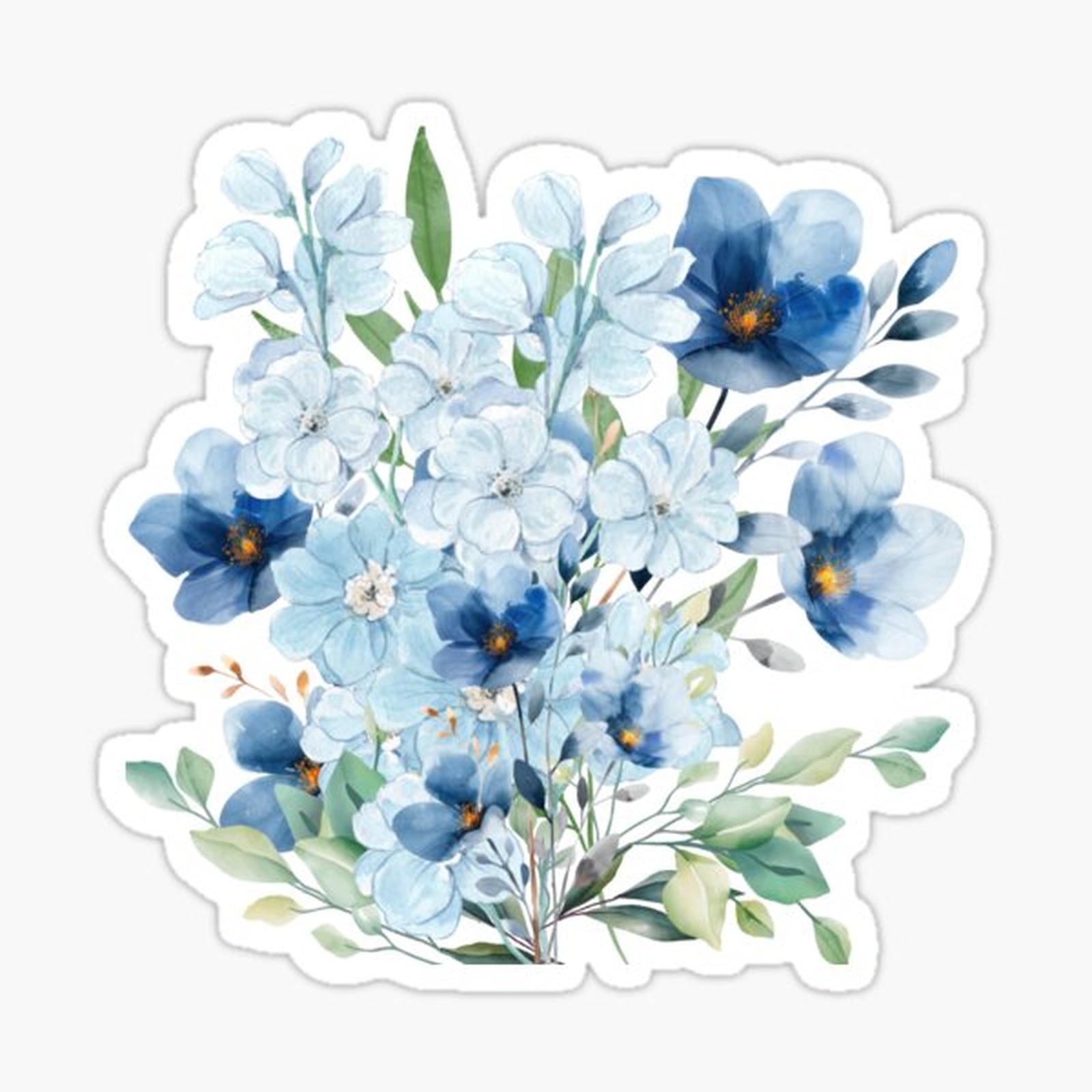 Blue Flower Cute