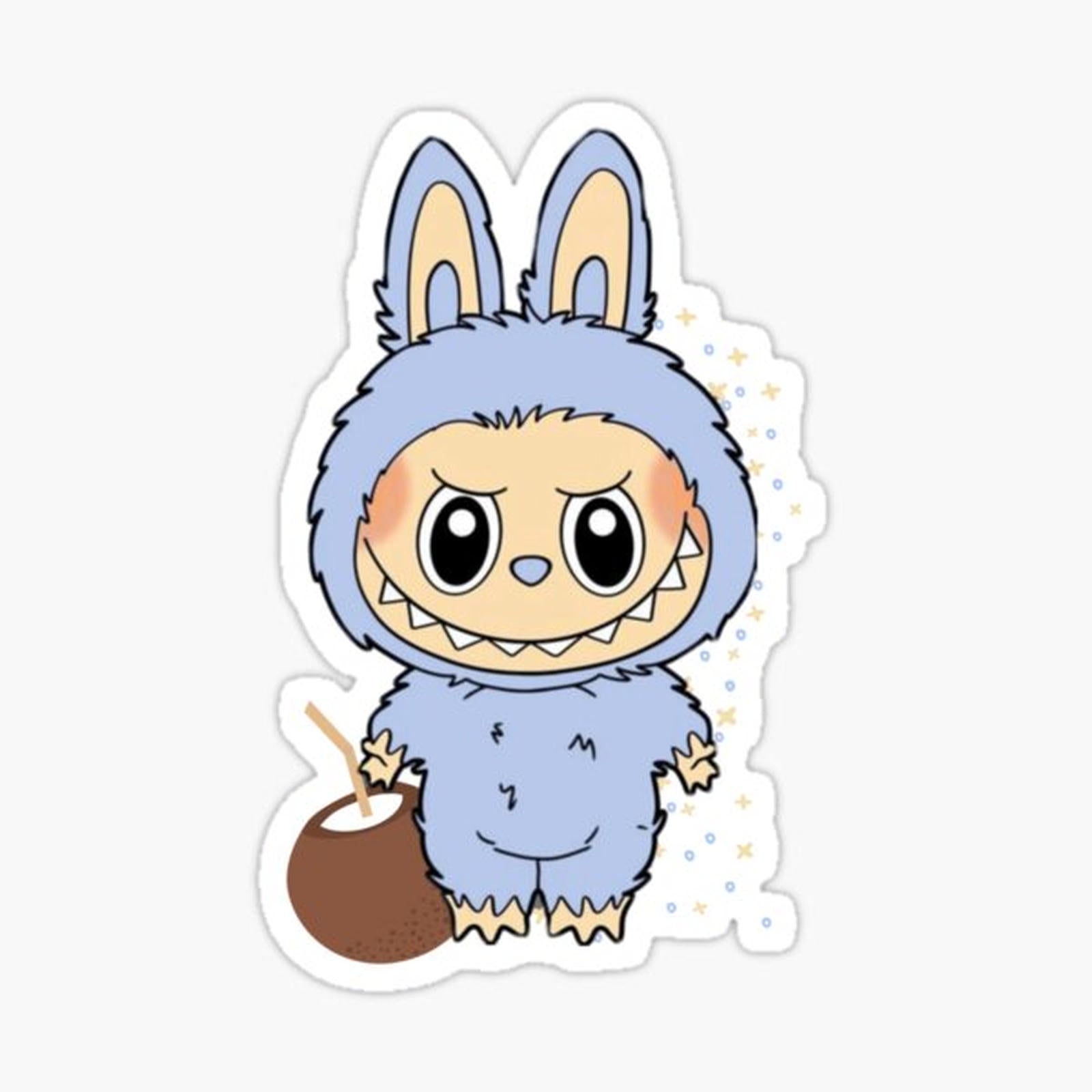 Blue labubu