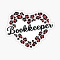 Bookkeeper - Leopard heart frame
