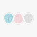 Brainy Pastel Pattern (Awesome Pastel Brains)