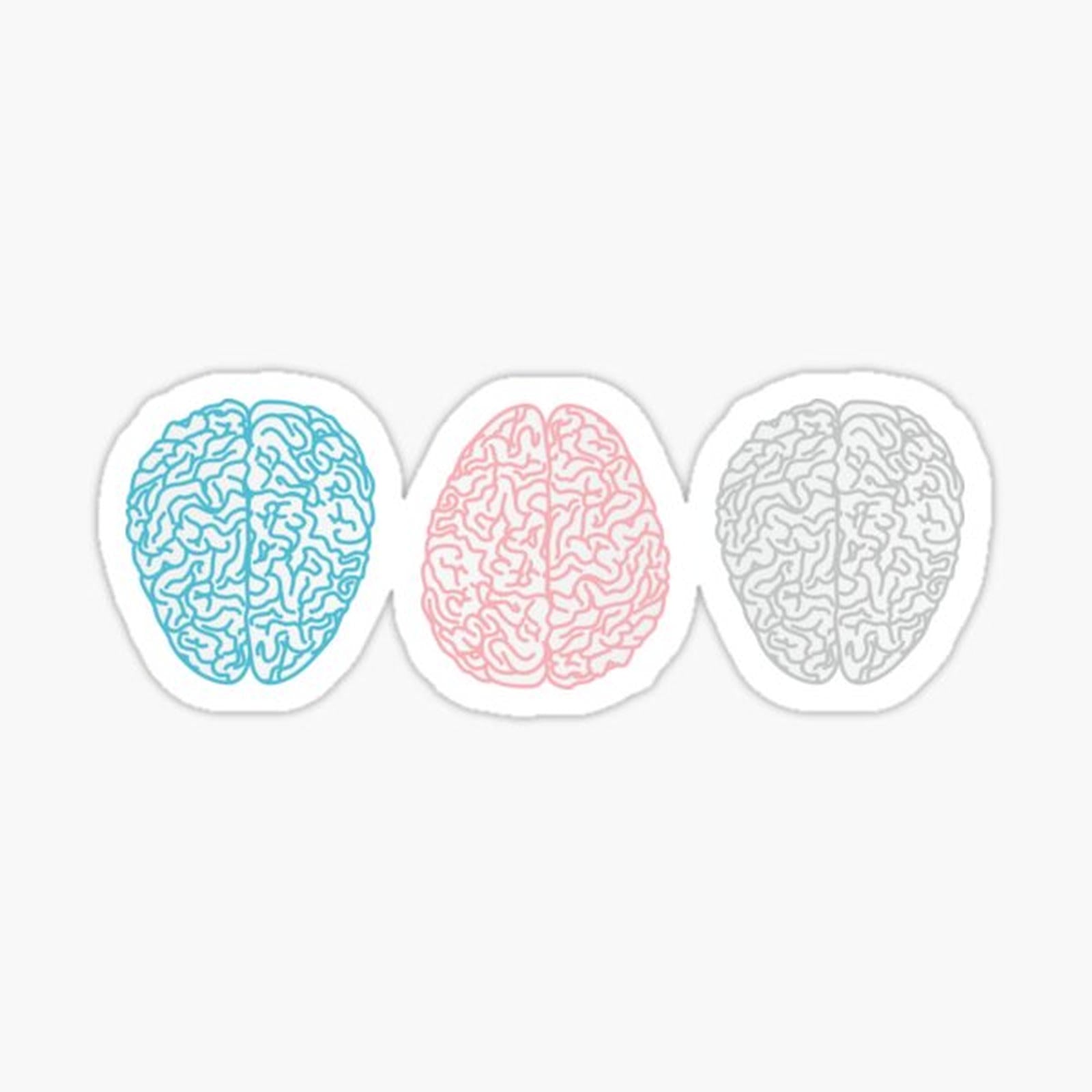 Brainy Pastel Pattern (Awesome Pastel Brains)