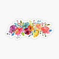 Bright Flowers Summer Watercolor Peonies