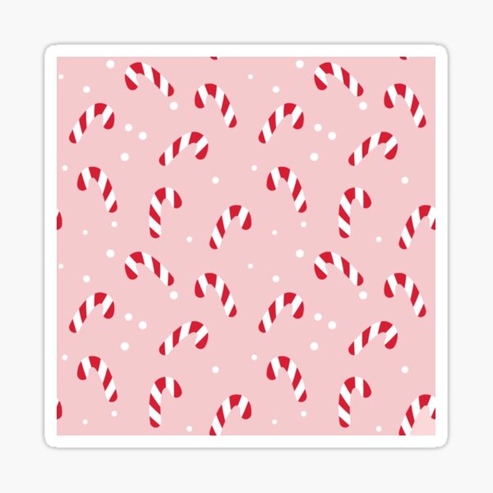 Candy Cane Christmas Throw Pillow _ Fun Holiday Decor