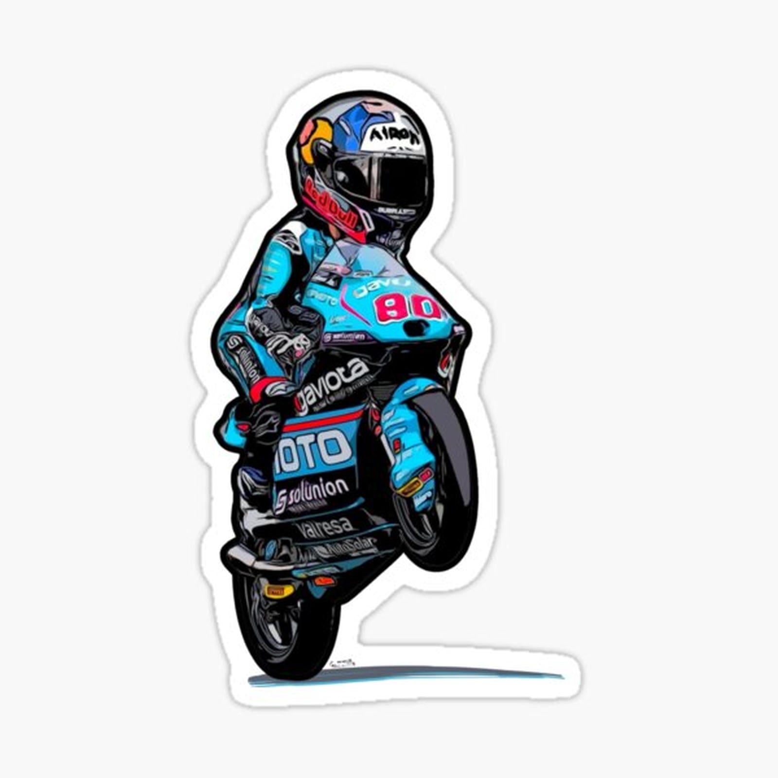 Caricature David Alonso Moto3
