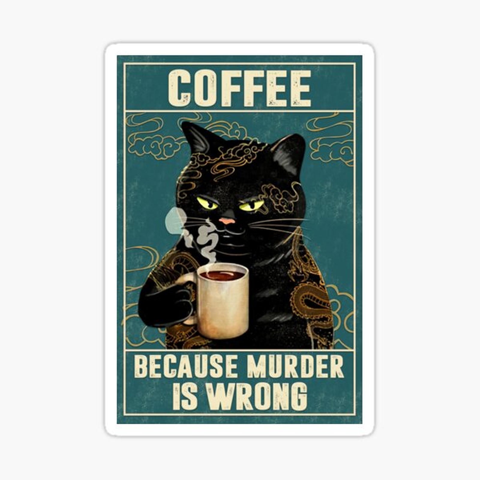 Cat Tattoo Coffee