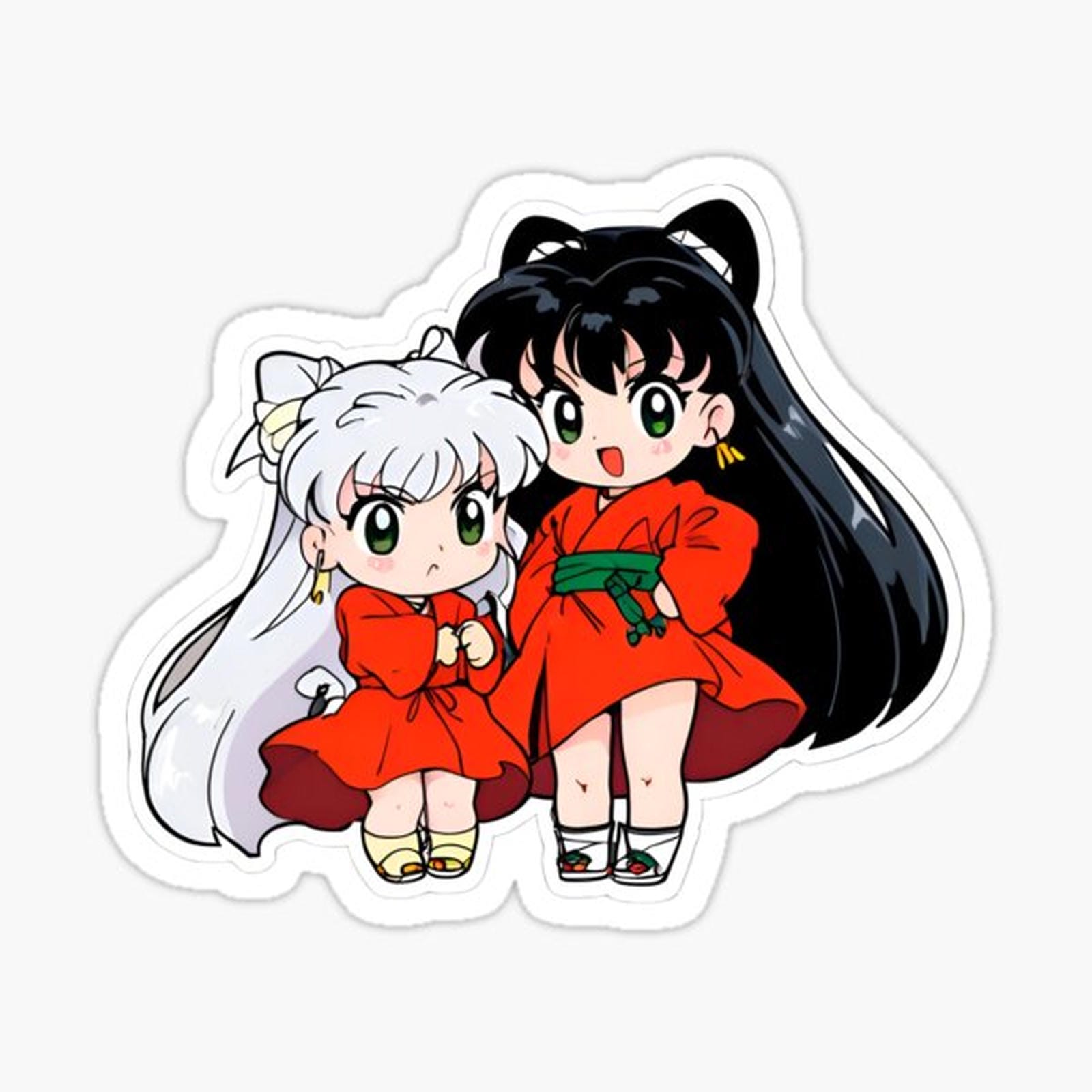 Chibi Demon Warrior - Kawaii Anime Sticker