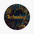 Chic Microchip-Inspired Design with Cursive Text
