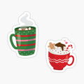 Christmas Hot Cocoa Coffee Cups Set