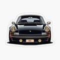 Classic black 911 tshirts & stickers