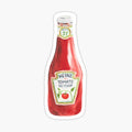 Classic Ketchup Bottle Watercolor