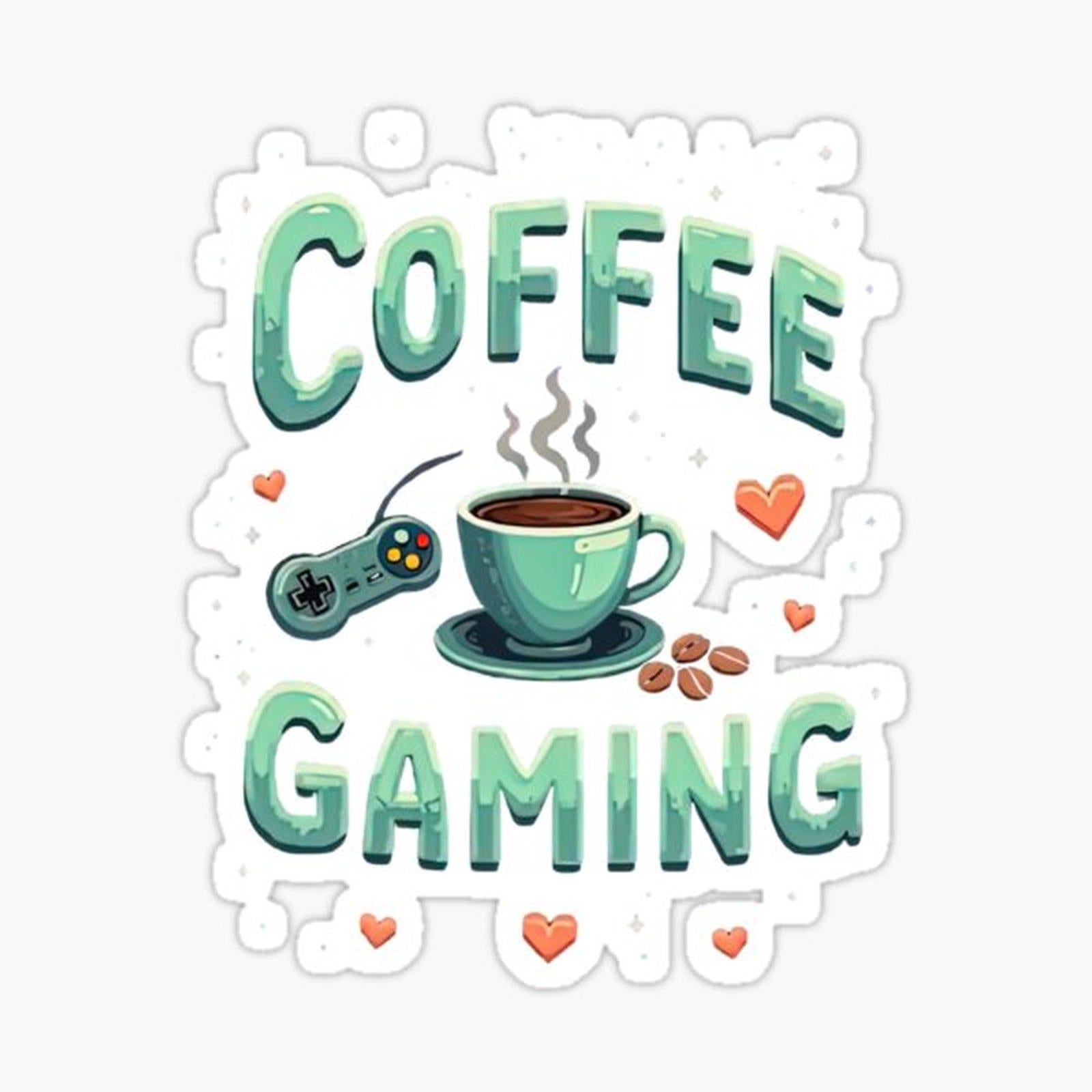 Coffee and Gaming Love - Retro Pixel Art for Gamers