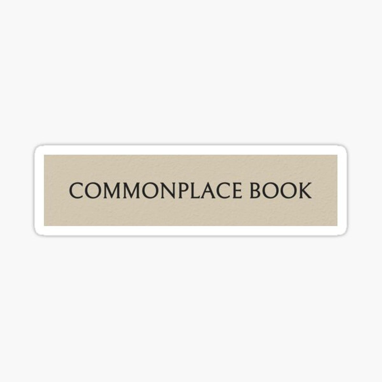 Commonplace Book
