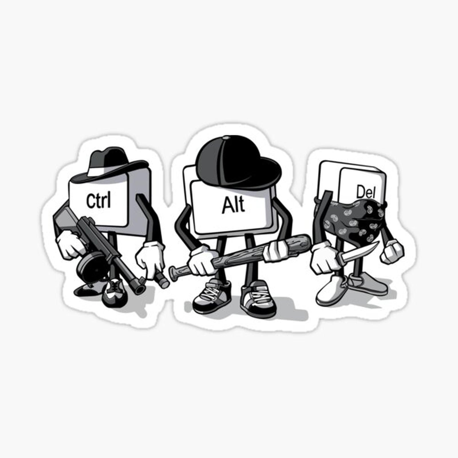 Computer Keyboard Ctrl, Alt, Del funny meme