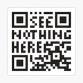 confuse surveilling scanner - undecodable qr code