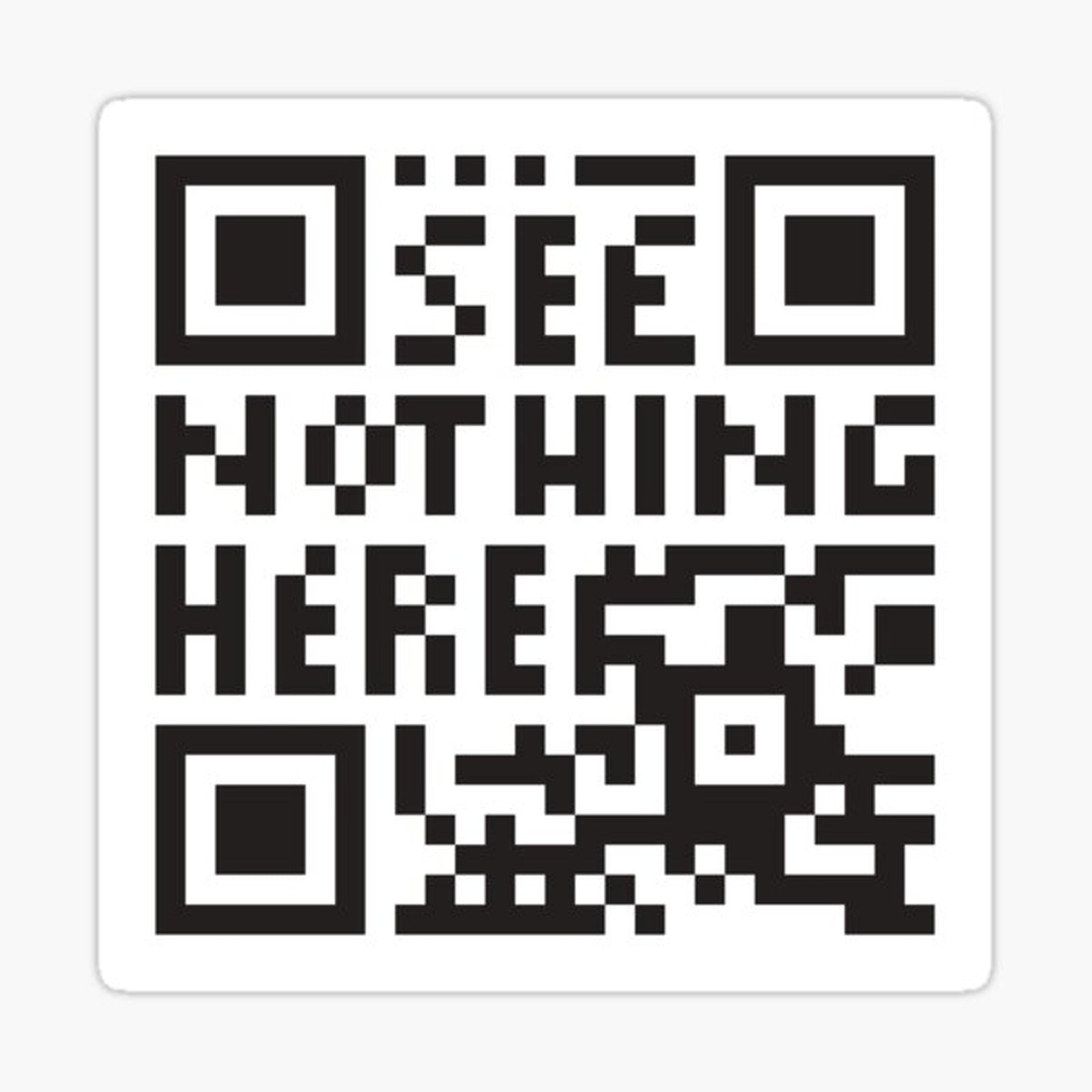 confuse surveilling scanner - undecodable qr code