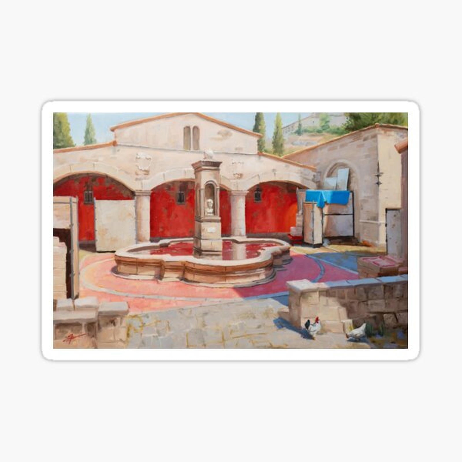 Counter Strike 2, Inferno  B Site _ Oil Painting