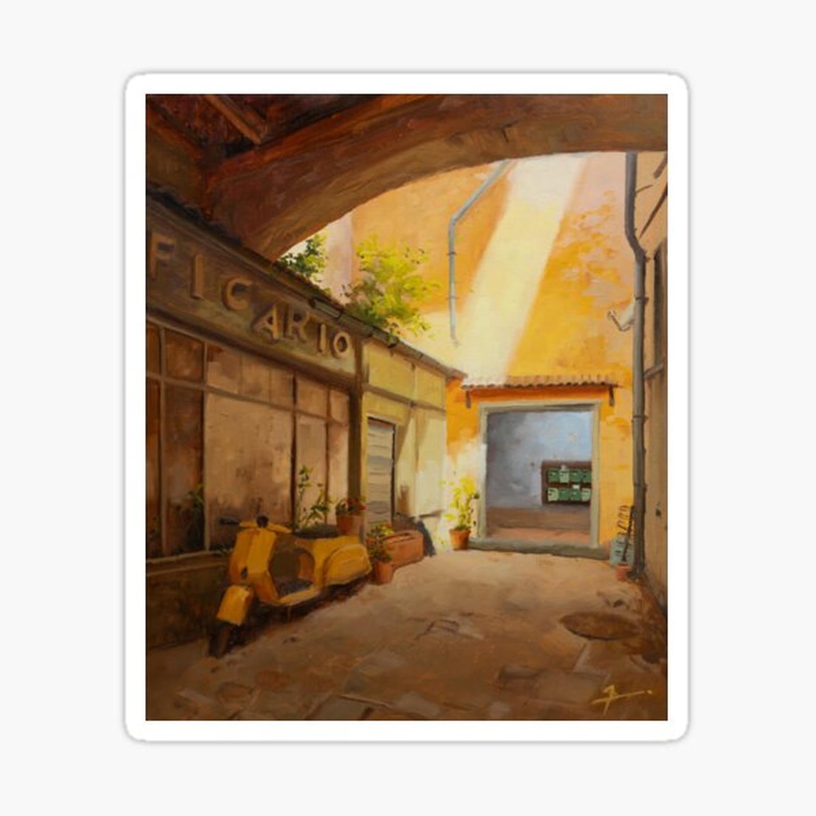 Counter Strike, Inferno  Back Alley _ Oil Painting
