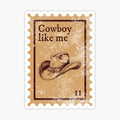 Cowboy stamp