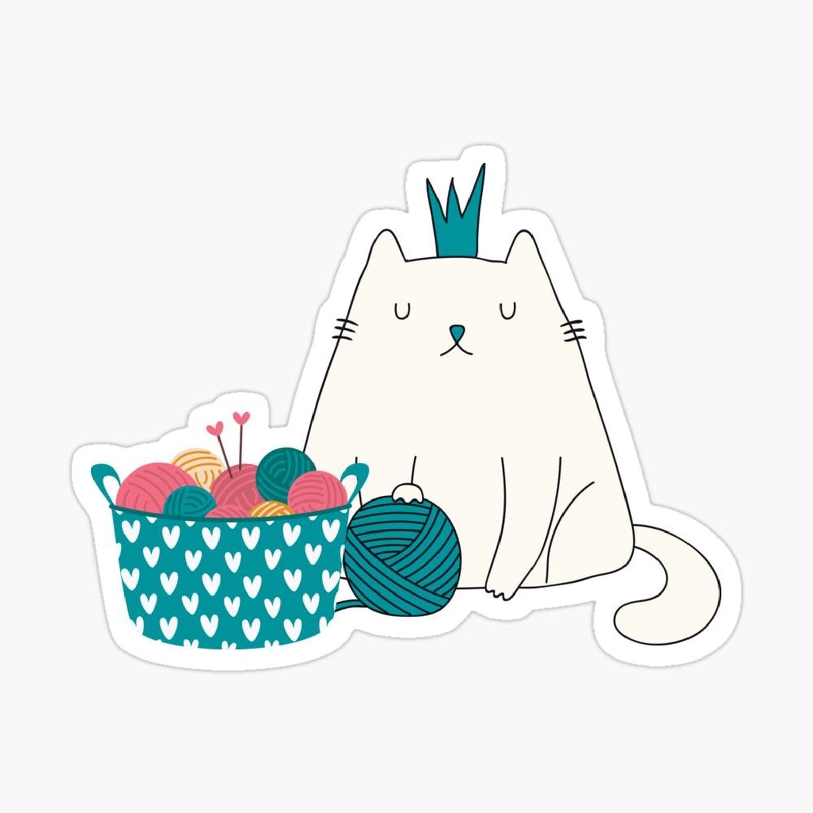 Crochet and cat