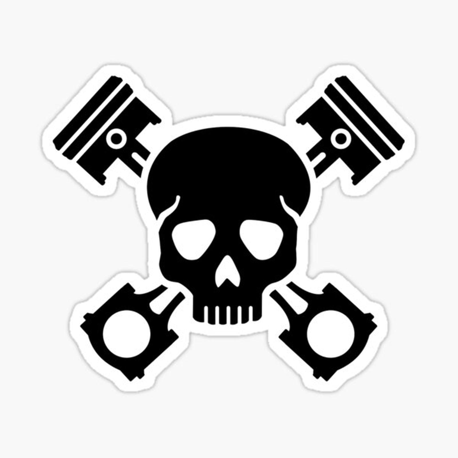 Crossed pistons skull
