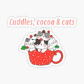 Cuddles, Cocoa & Cats – Cozy Christmas Cat Mug Design