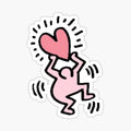Cute pink lil dancing man