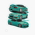 Cyan Legendary Silvia S13 S14 S15 - Timeless Automotive Heritage Art