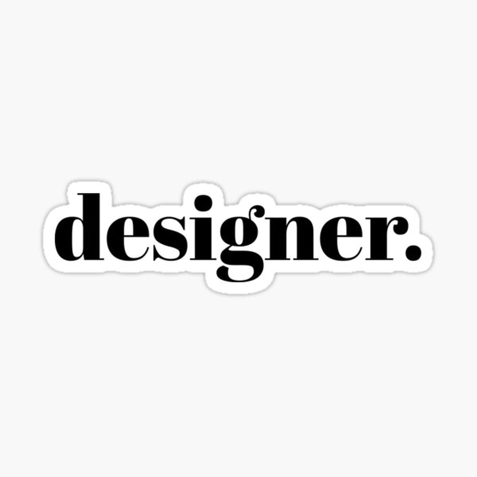 Designer sticker