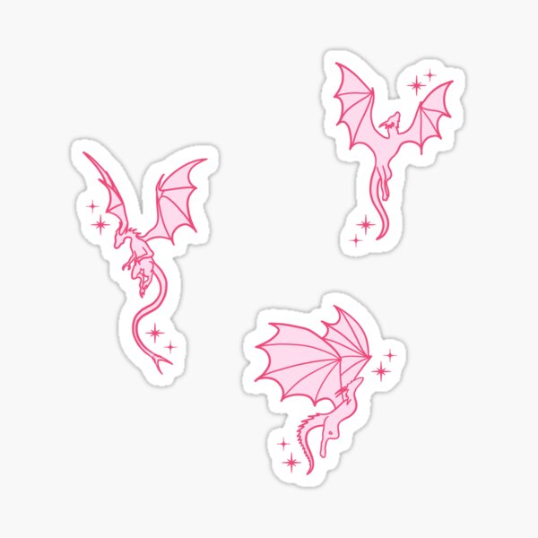 dragons and stars pink