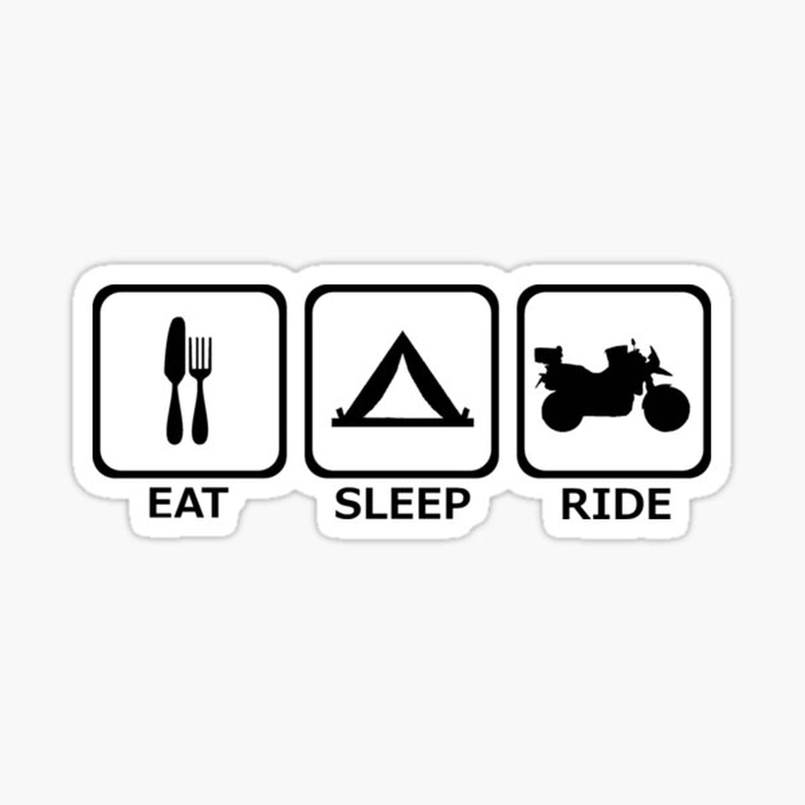 Eat - Sleep - Ride - Adventure Rider (black)