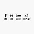 Eat. Sleep. Lift. Repeat.