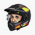 Einstein LS2 Helmet Sticker – Premium Motorcycle & Bike Decal