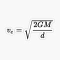 escape velocity, fundamental equation of space exploration