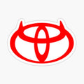 Evil Toyota logo red