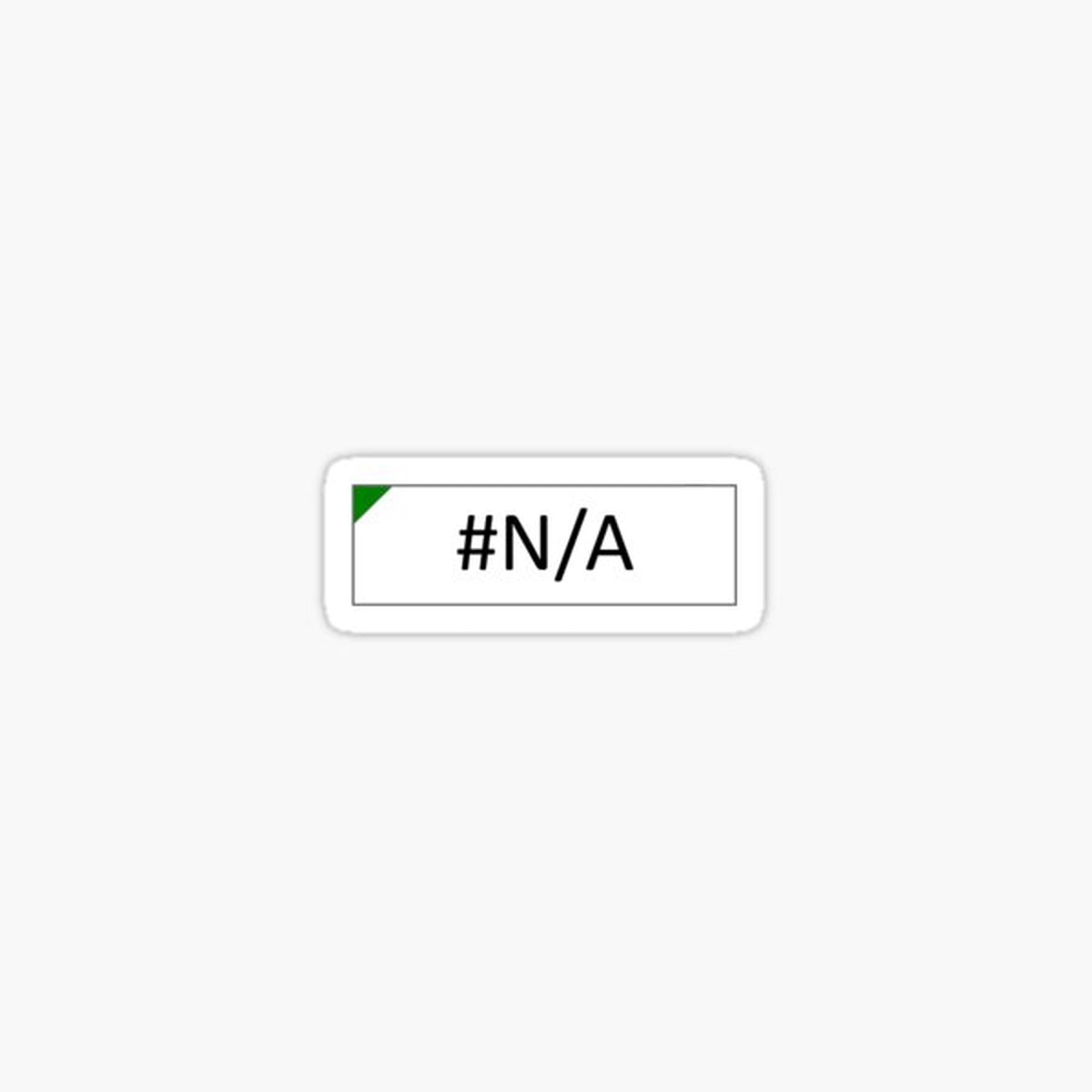 Excel #N_A Error