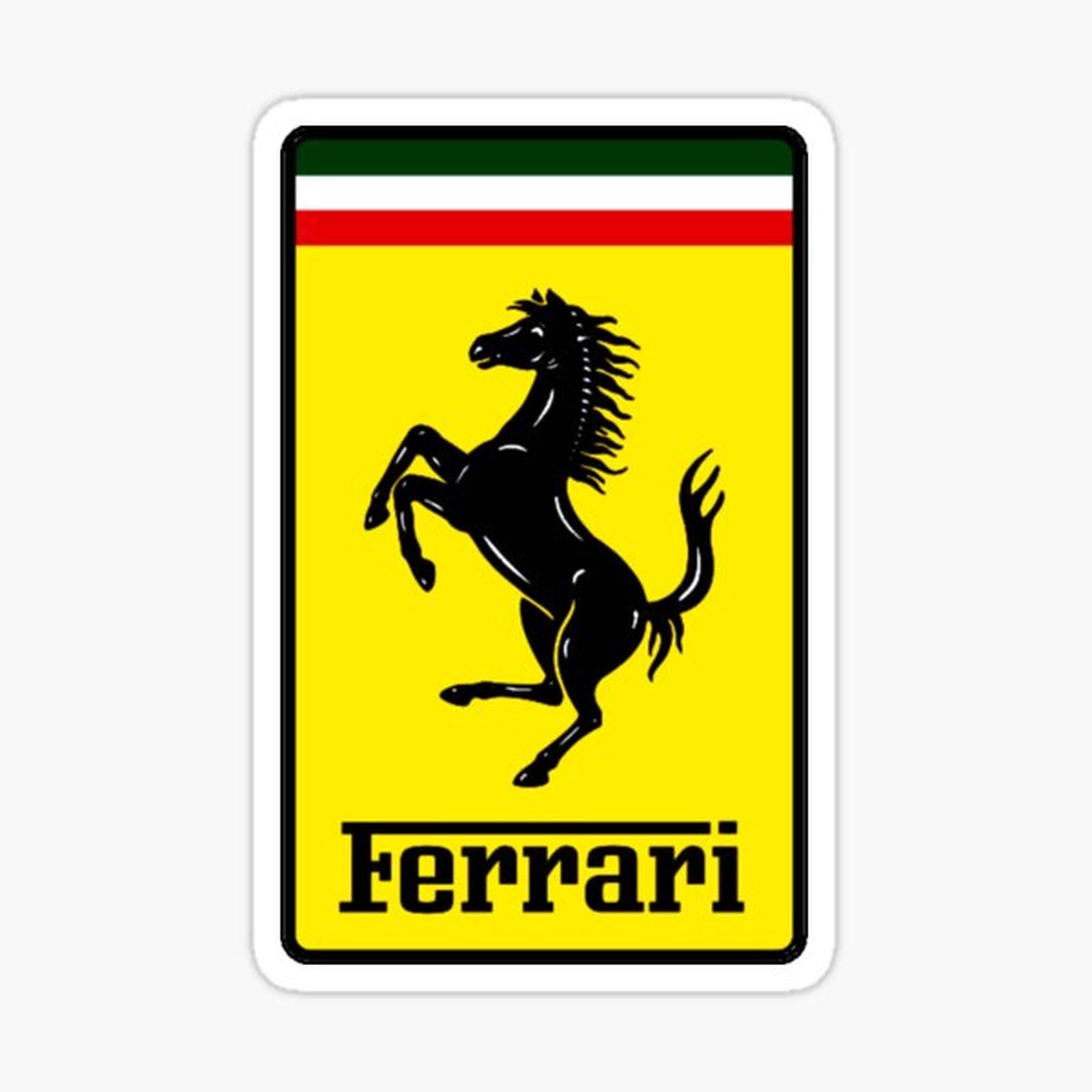 Ferrari Inspired Vertical Logo