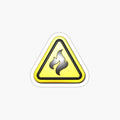 Flammable Foil Sticker