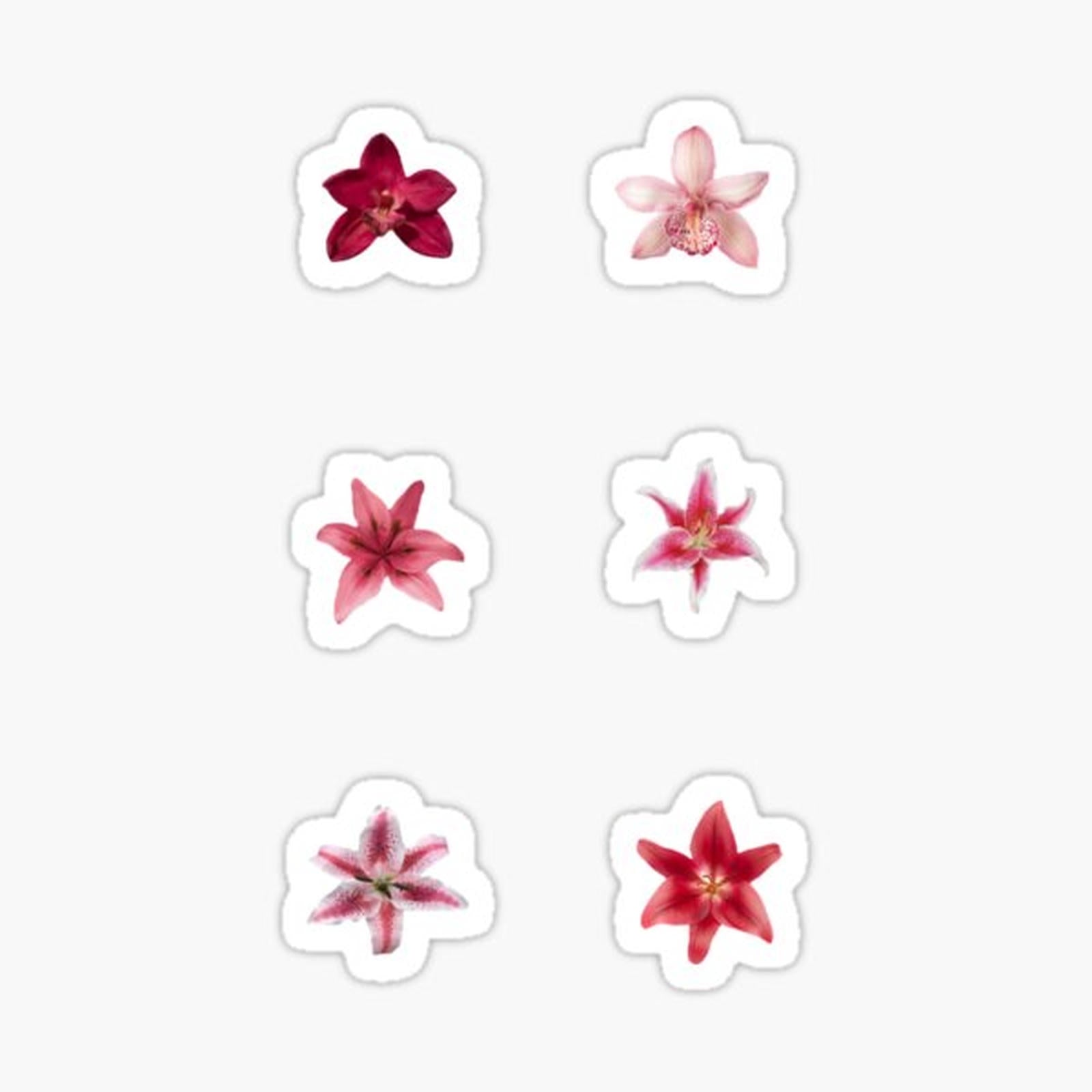 Flower stickers