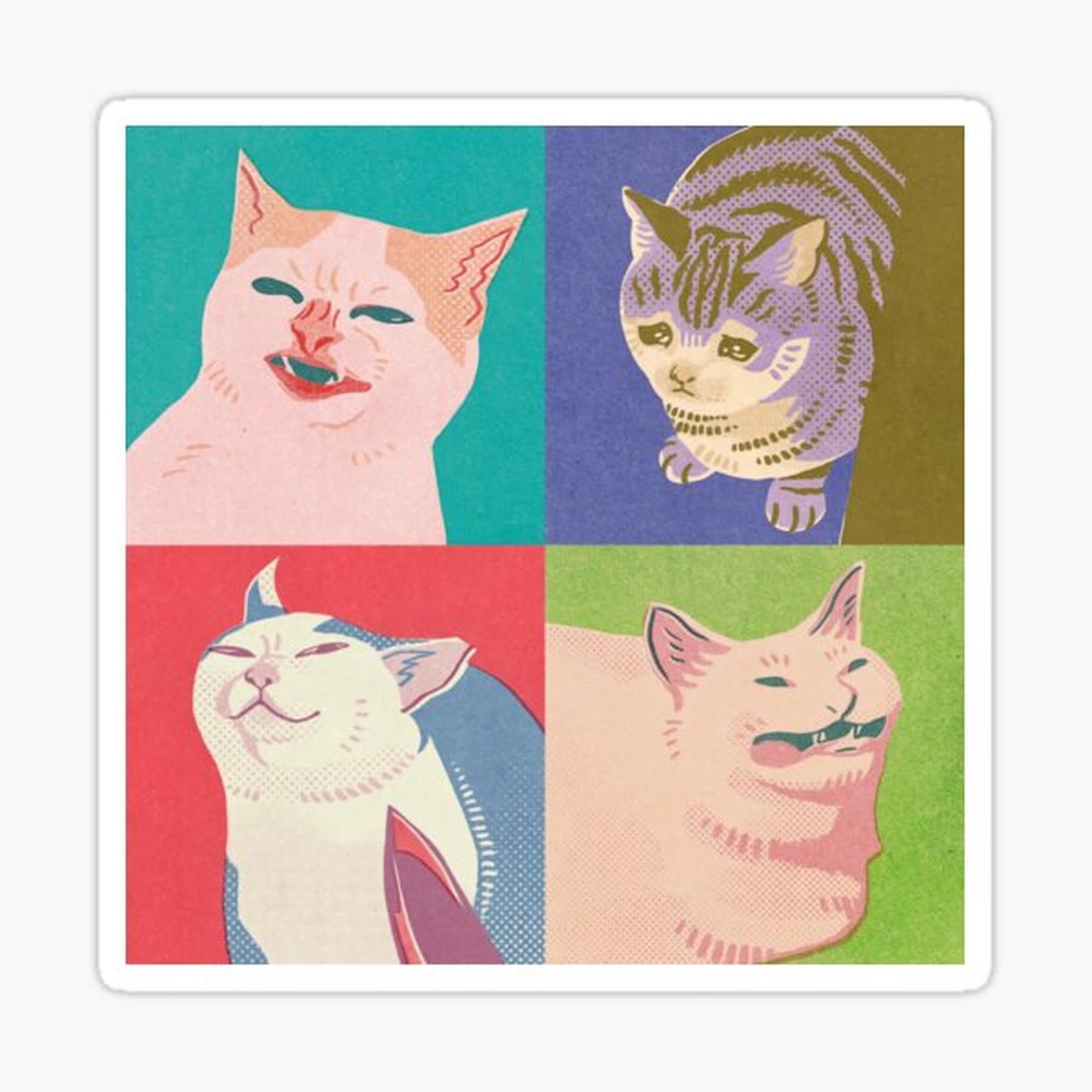 Four Meme Cats of the Apocalypse