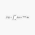 fourier transform equation math and calculus basics
