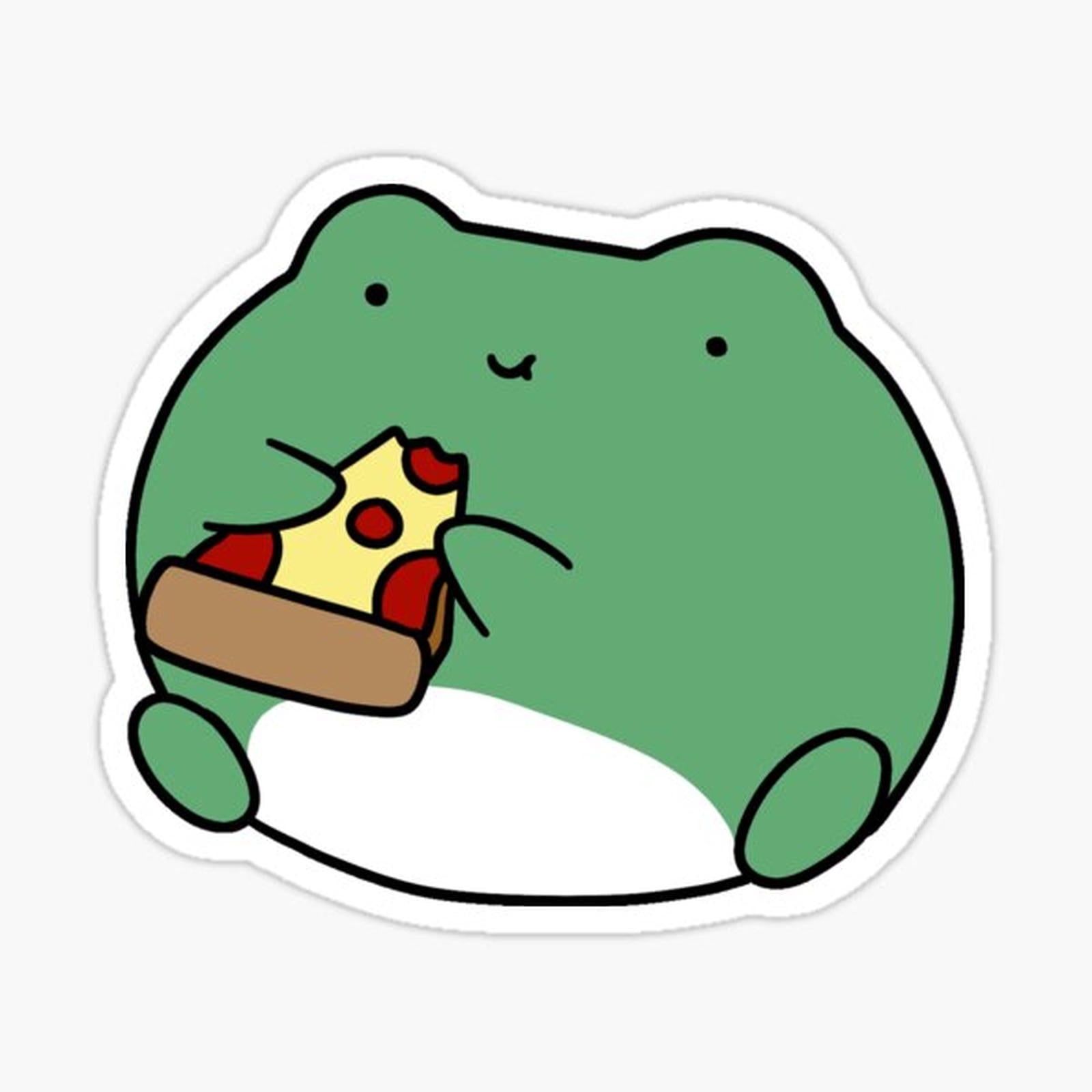 Frog Eating Pizza