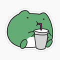 Frog with a Drink