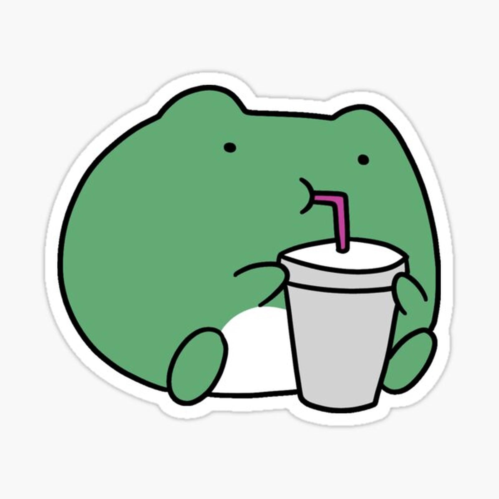 Frog with a Drink