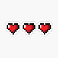 Full Life Video Game Hearts