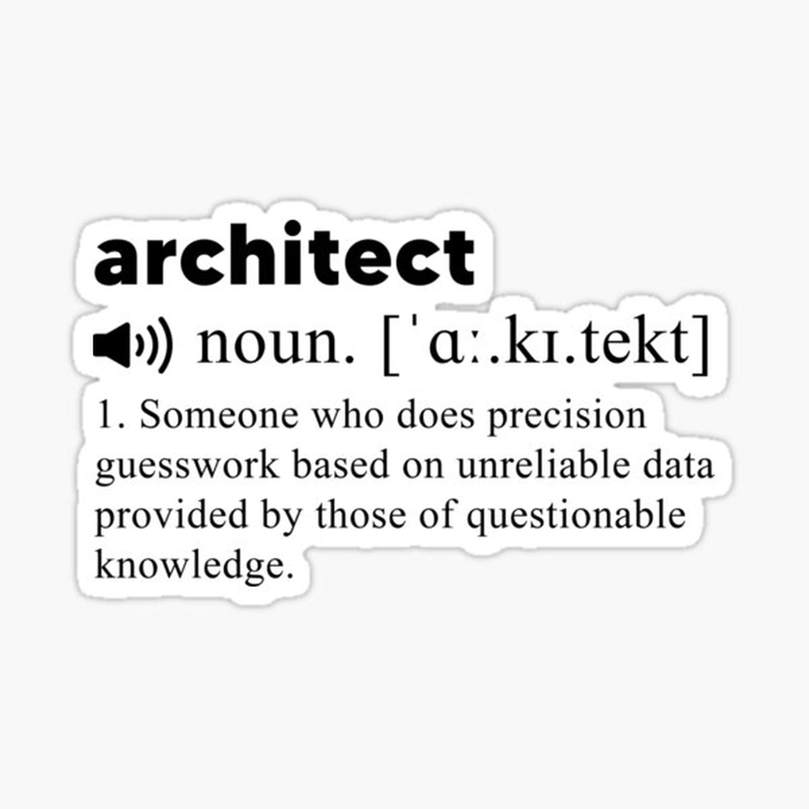 Funny Architect Definition
