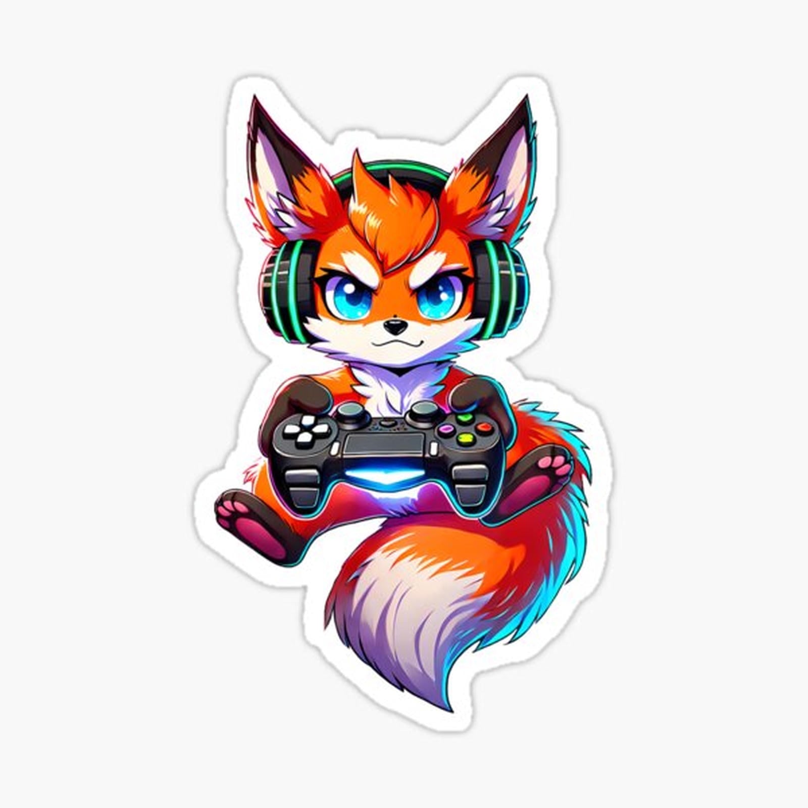 Funny Gamer Fox Video Games