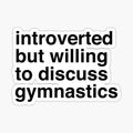 Funny introverted gymnastics