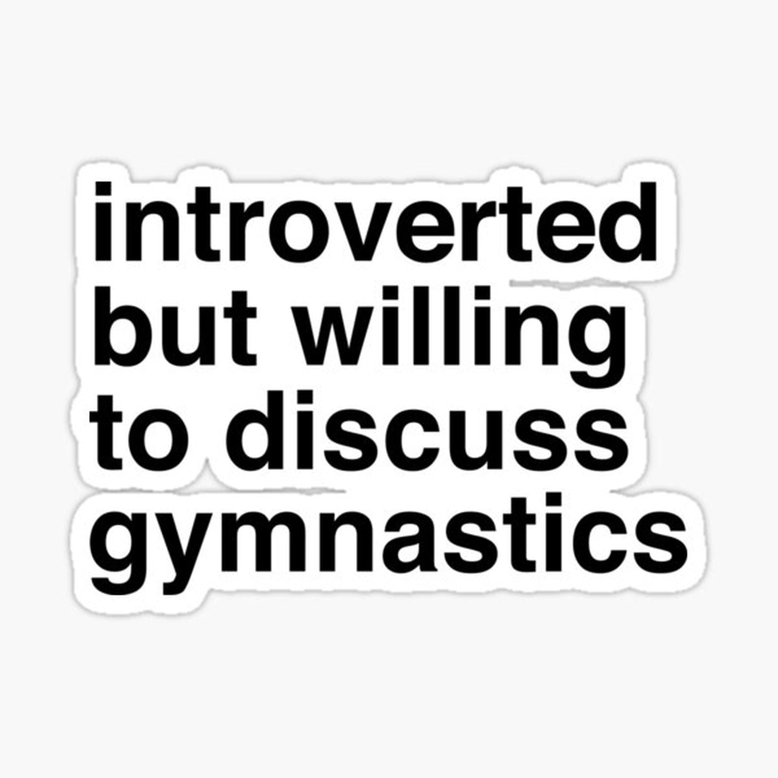 Funny introverted gymnastics