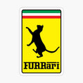 FURRari, not Ferrari Cat Logo